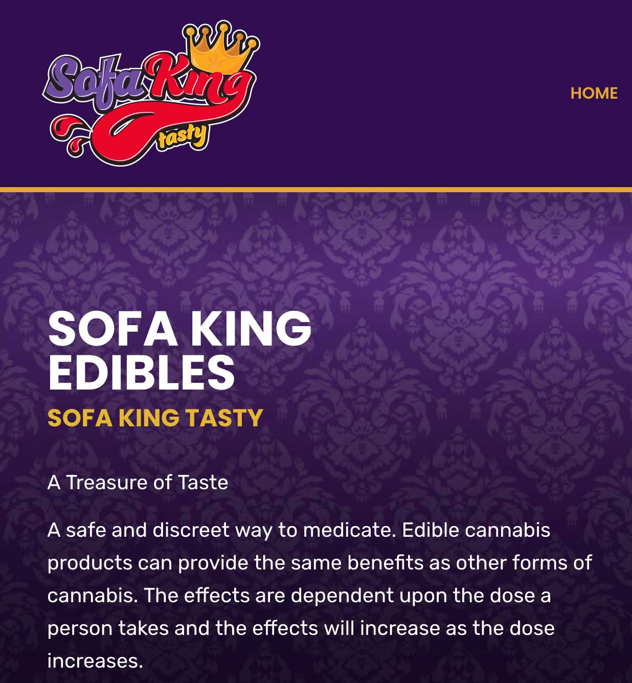 Sofa King Edibles